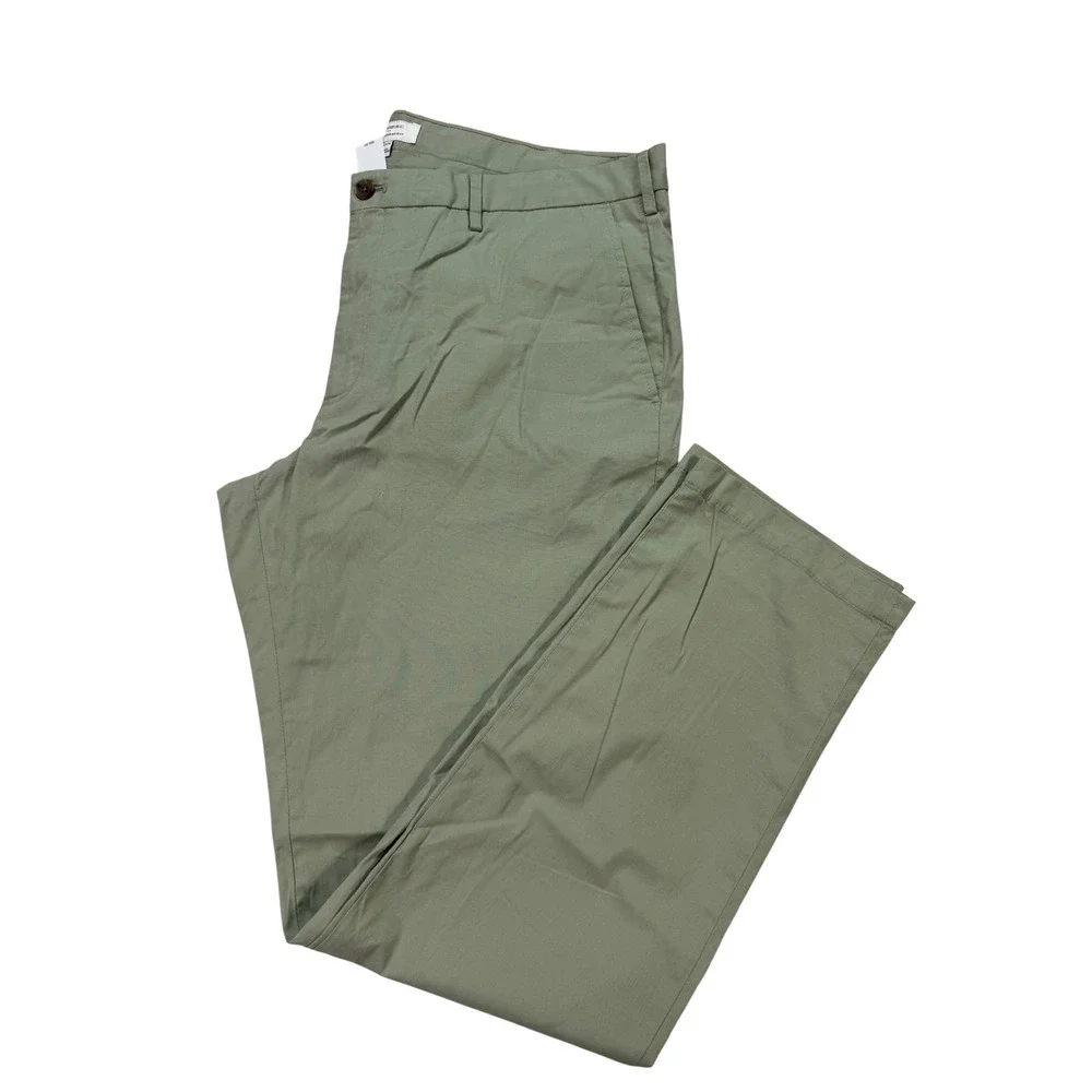 Banana Republic Chinos Mens 40x34 Green NEW Slim Summerweight Pants 690745-03-1